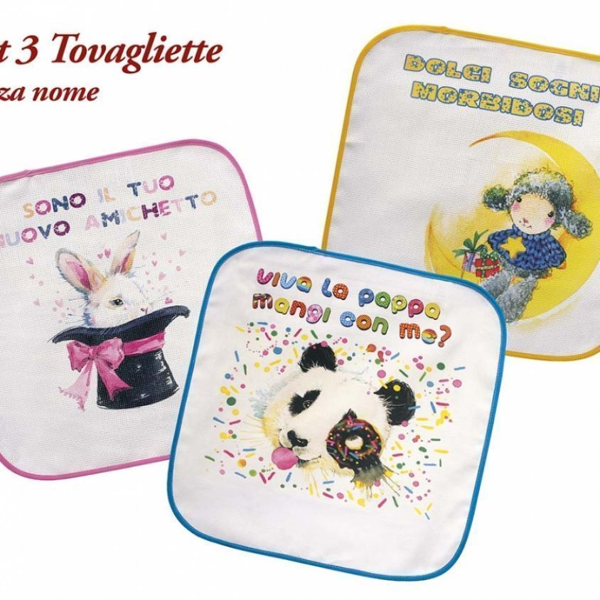 Set 3 Tovagliette Colazione senza nome